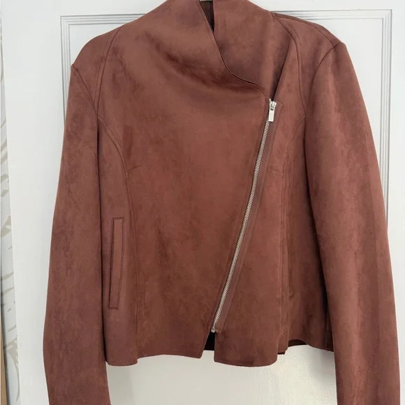 T Tahari Brown Asymmetrical Blazer - Picture 2 of 5